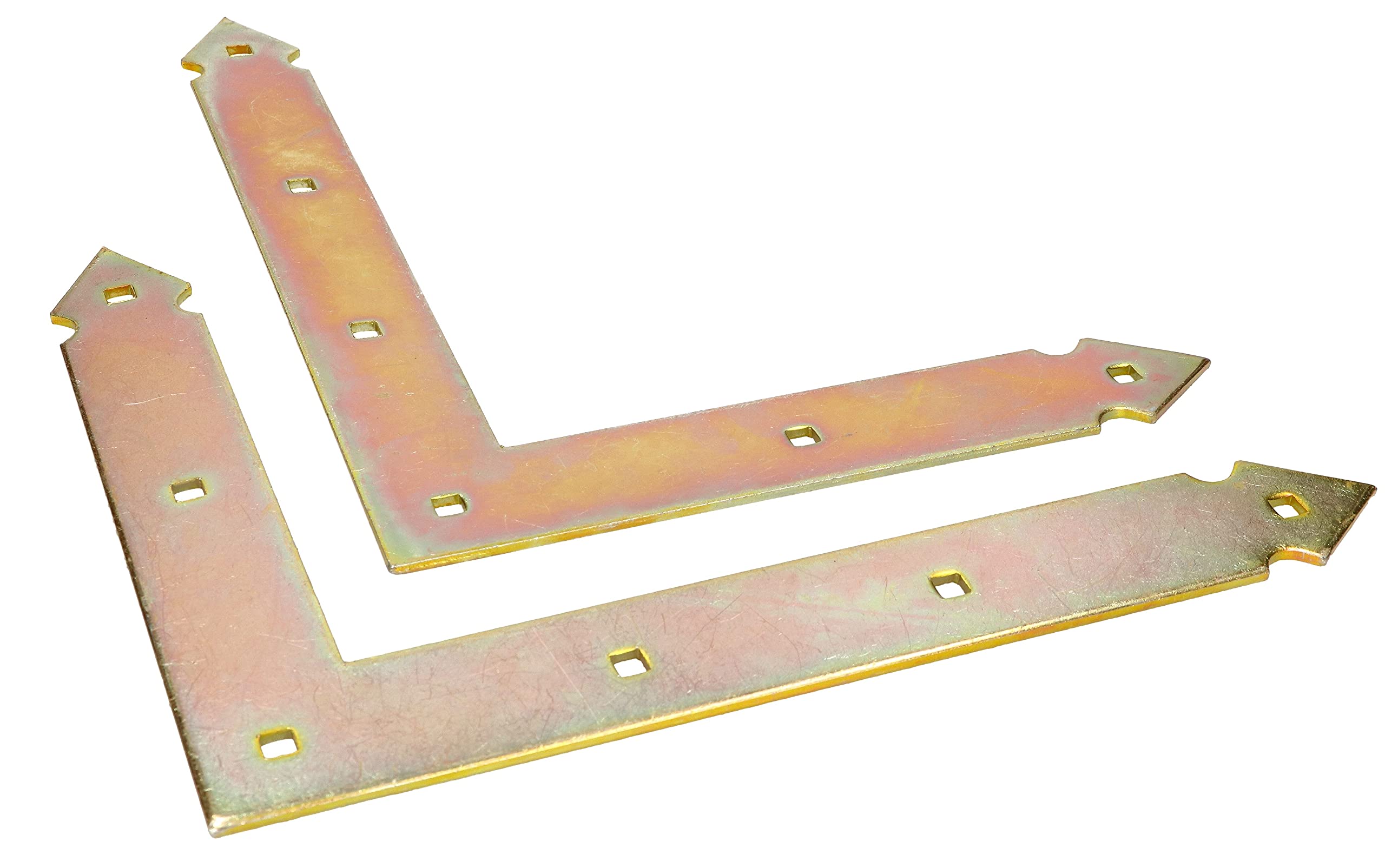 KOTARBAU® 10 x Placas de Esquina, Placas Planas en Forma de L, 270x210 Conector Angular, Conector de Esquina, Placa Perforada, Placas de reparación 90º, Conectores Planos, Pletinas, Soportes de Acero