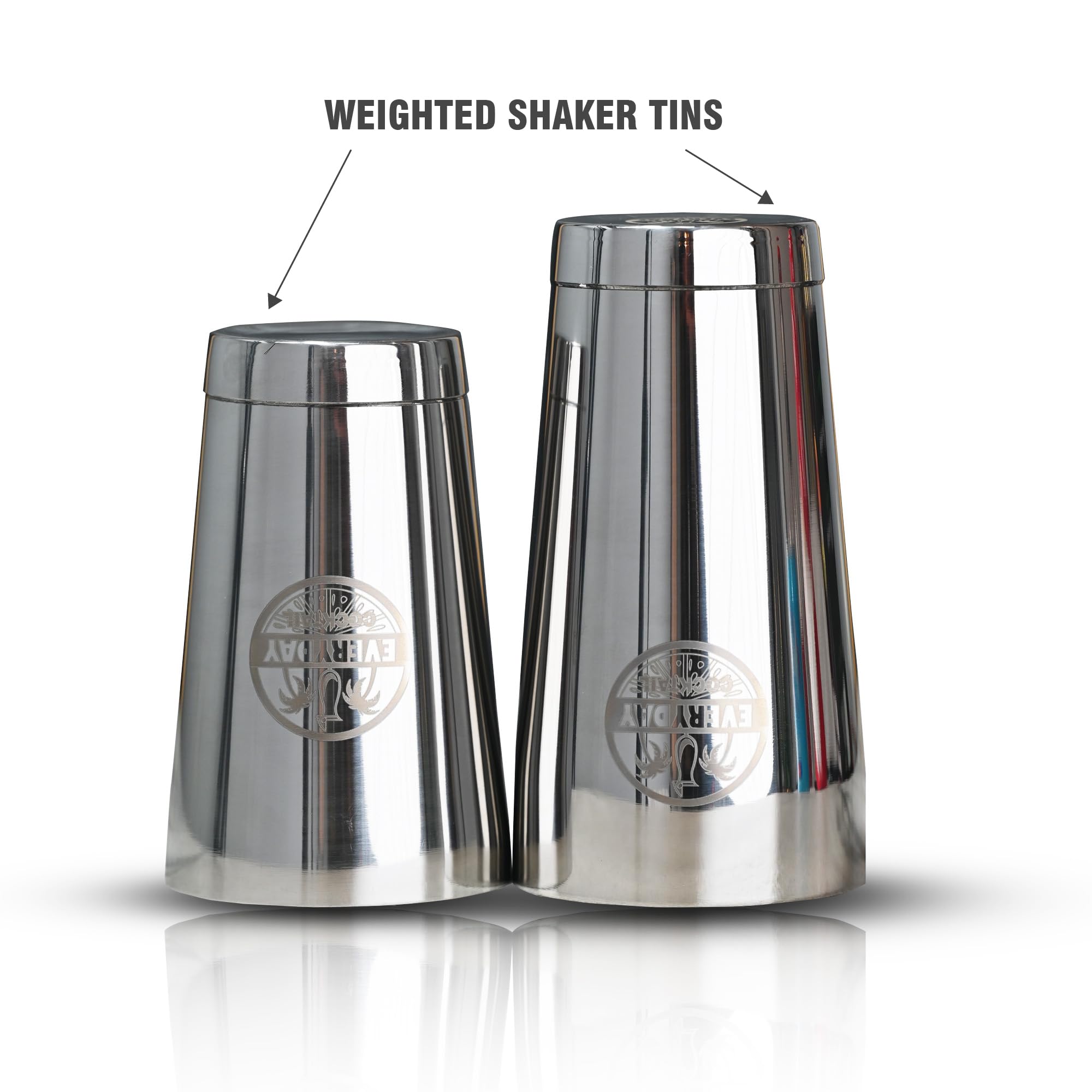 Juego de cocteleras Boston de alta calidad profesional de 18 onzas, juego de cocteleras con peso para camareros, coctelera profesional hecha de acero inoxidable de alta calidad, coctelera de Martini 6