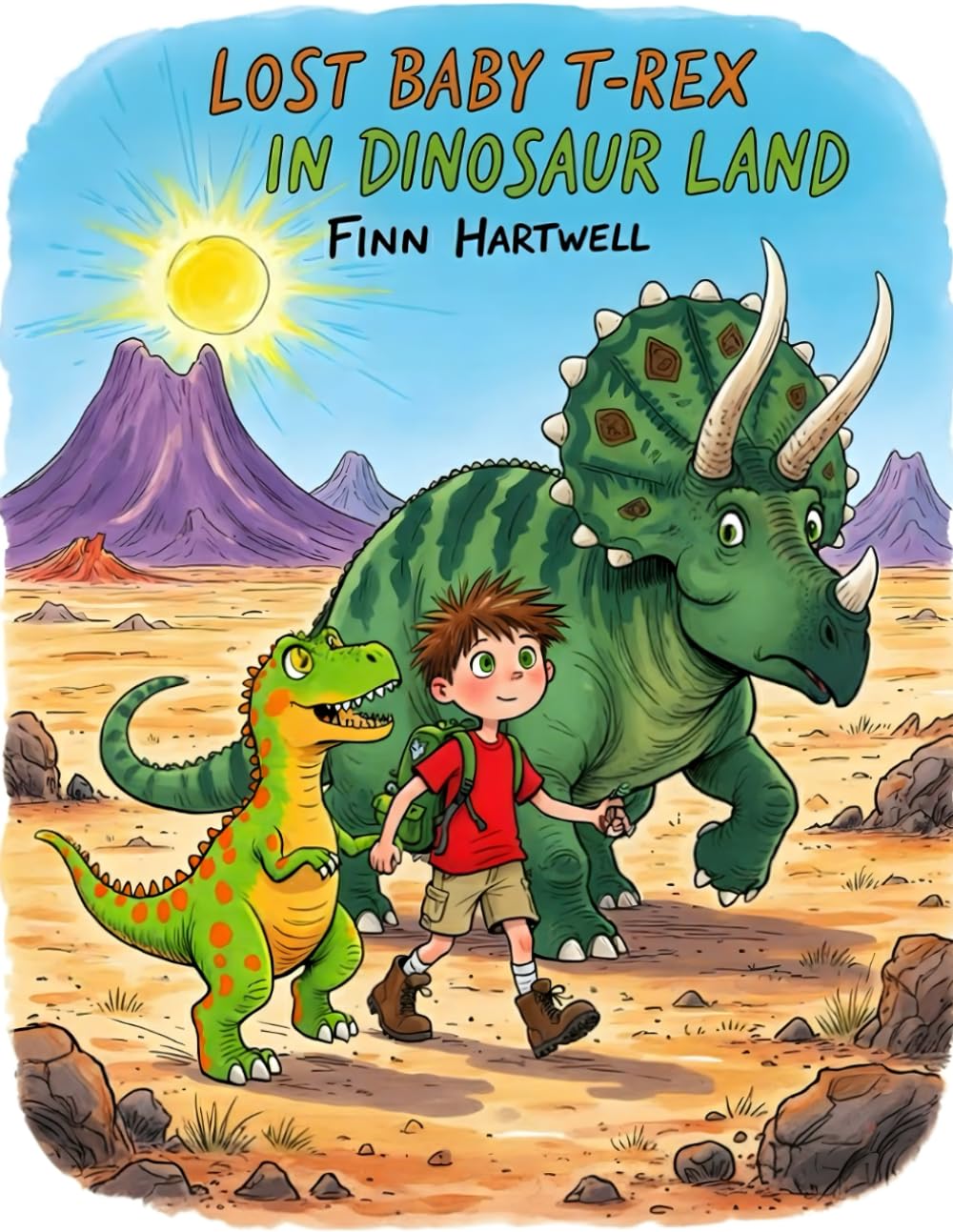 Lost Baby T-Rex In Dinosaur Land: A Fun Preschool Quest About Bravery, Friendship, and Finding Family for Children Ages 3–5