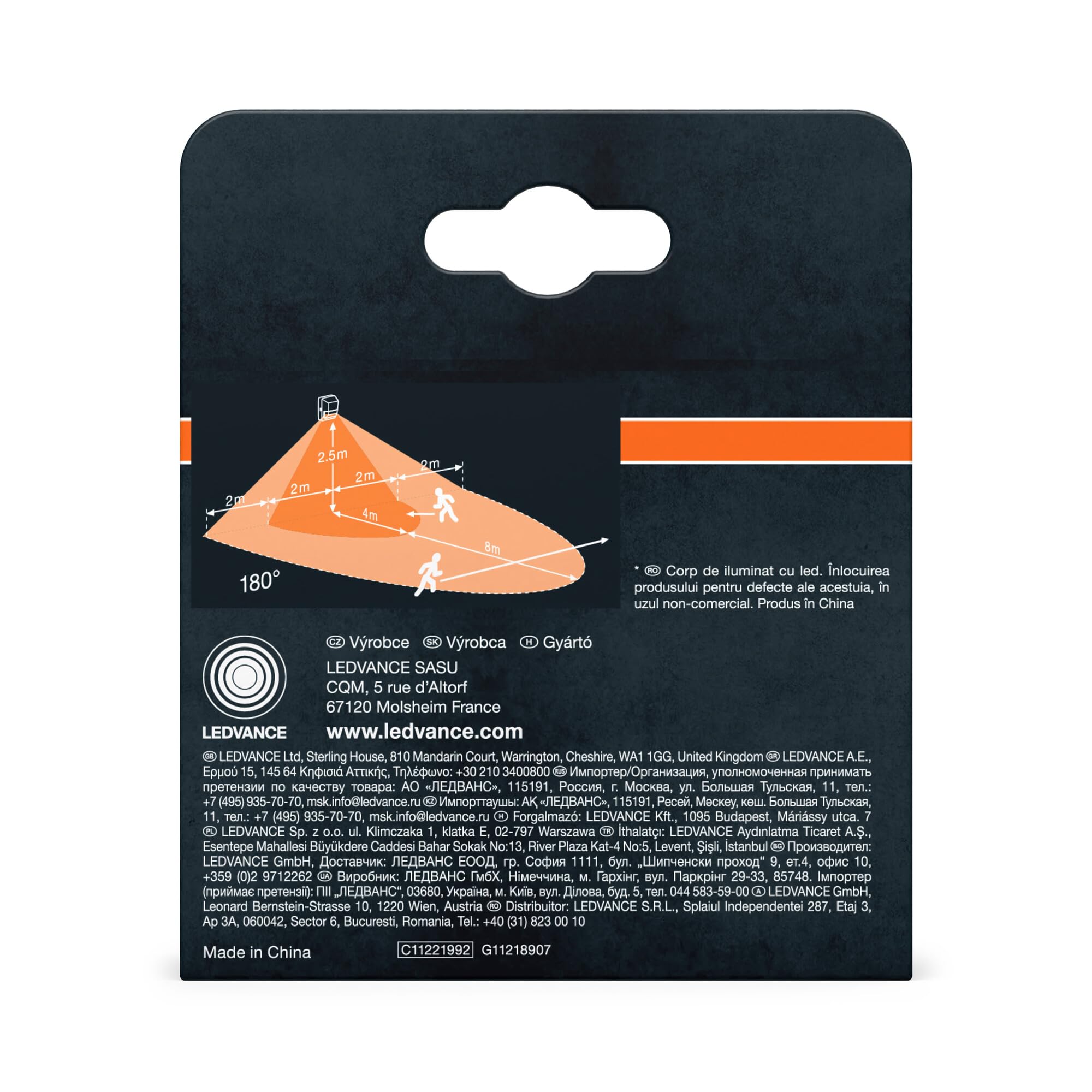 OSRAM SENSOR 180° con sensor IP55 blanco | SENSOR WALL 180DEG, Lighting Controls, blanco, , Paquete de 1