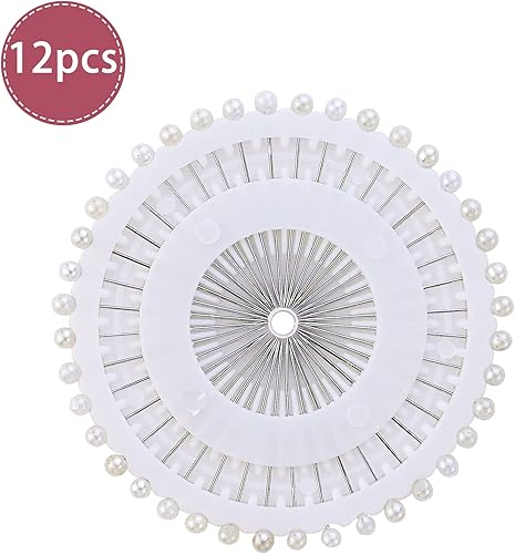Miniatura 3 de 480 alfileres de cabeza de bola perlada blanca perlada, alfileres rectos de perlas blancas, alfileres de costura, alfileres decorativos de cabeza de