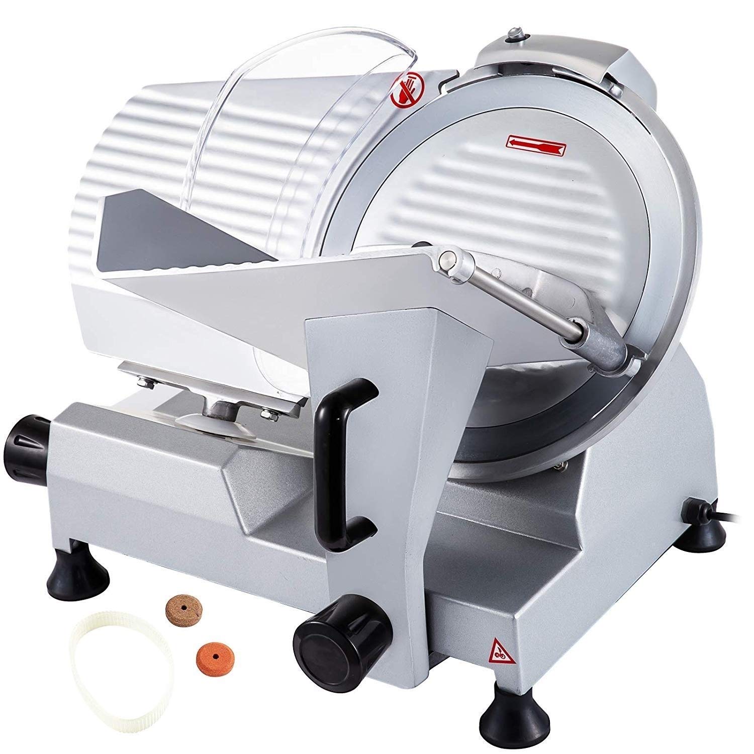 FGHQPLKKMOI Meat Slicer Electric Deli Food Slicer, Adjustable Thickness Food Slicer Machine for Meat, Cheese, Bread