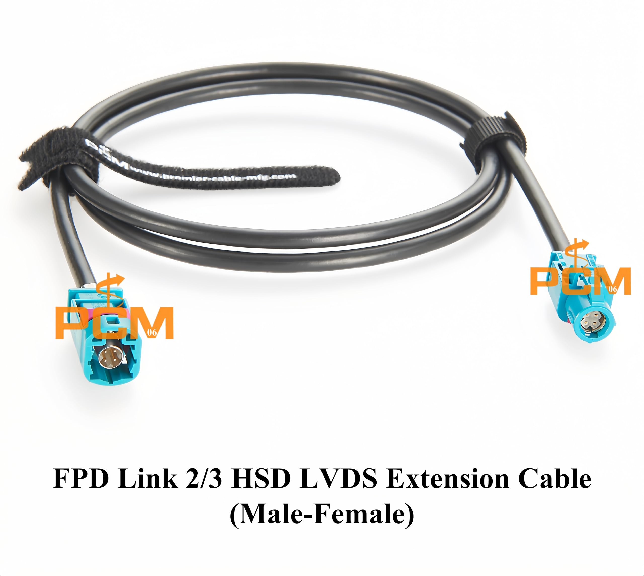 Original Rosenberger HSD D4S10A-1D5A5-Z auf D4K10A-1D5A5-Z FPD Link 2/3 LVDS Kabel HSD 4Pin Z Code Stecker auf Buchse Verlängerungskabel (2m)