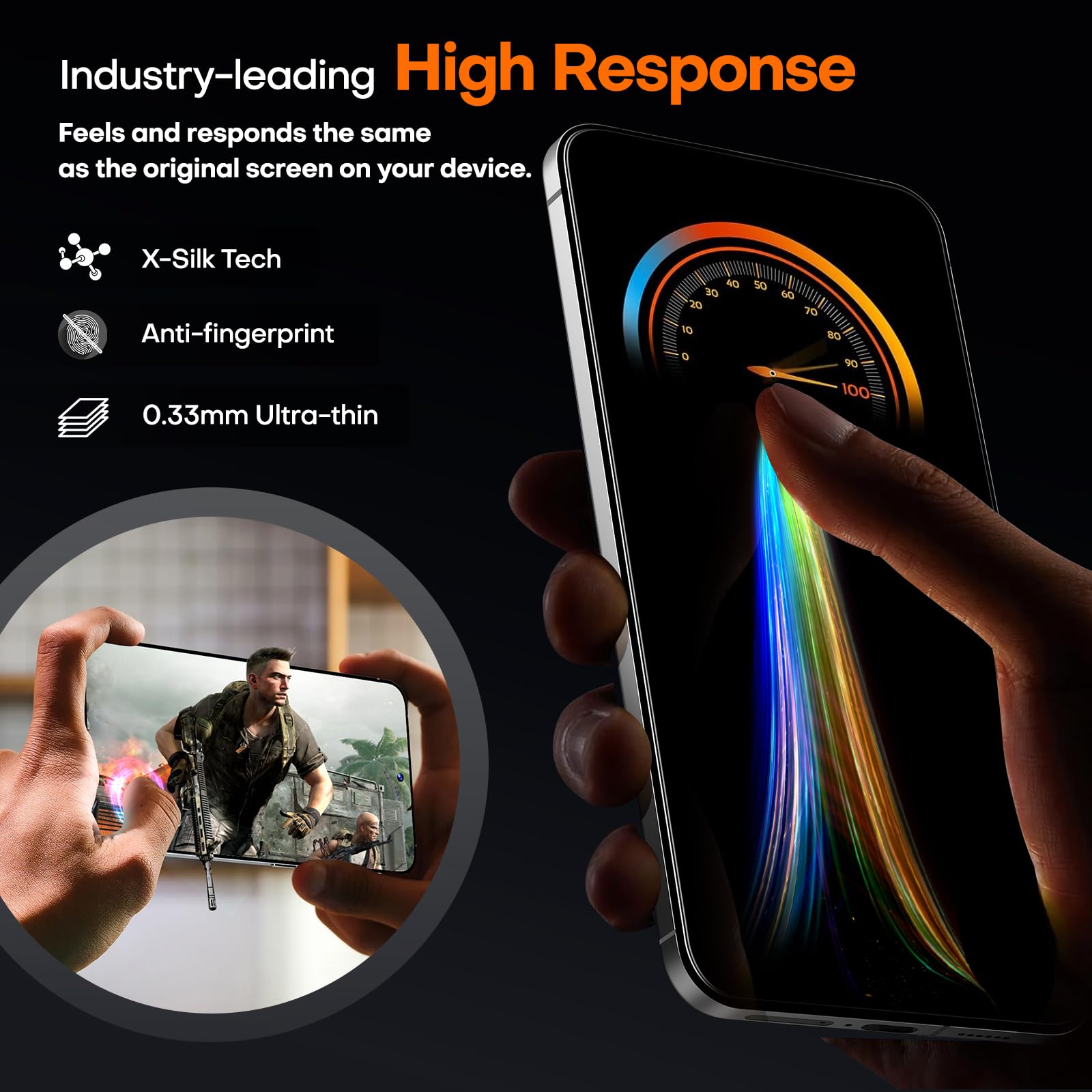 LϟK 2 Pezzi Vetro Temperato per Samsung Galaxy S24 Pellicola Protettiva 9H Durezza Senza Bolle HD Schermo Protettivo Facile Kit D'Installazione