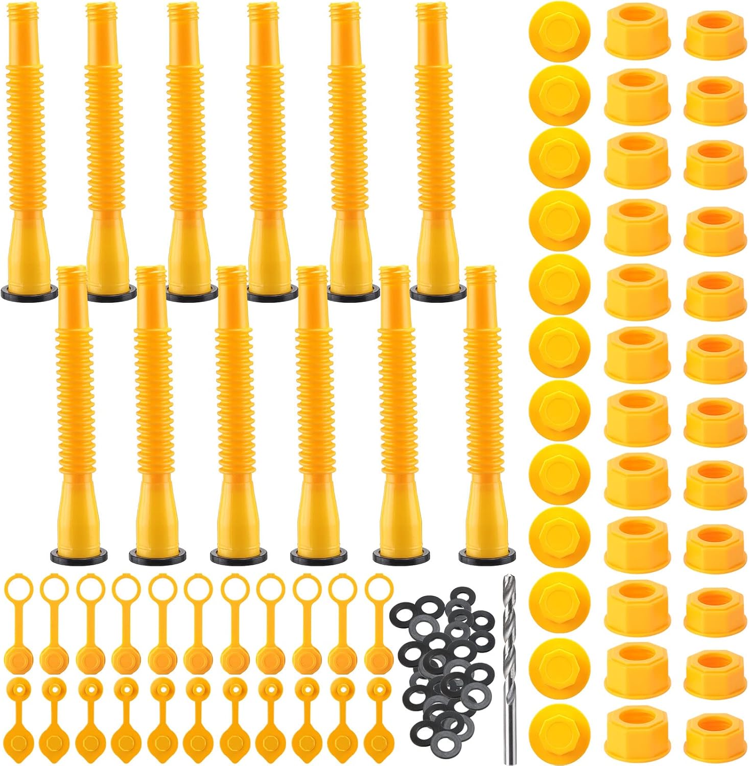 BBTO 12 Kit Gas Can Spout Replacement with Screw Collar