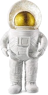 Donkey Products Summerglobe The Astronaut, Schneekugel, Glitzerkugel, Dekoration, Glas, Polyresin, Weiß, Golden, 17 cm, 33...