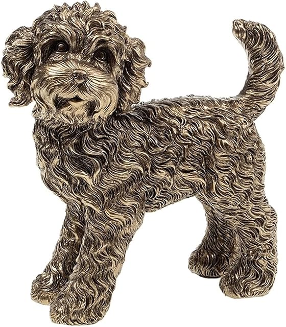 The Present Shop Joe Davies Bronze Cockapoo Standing Large Dog Resin Figurine 311101