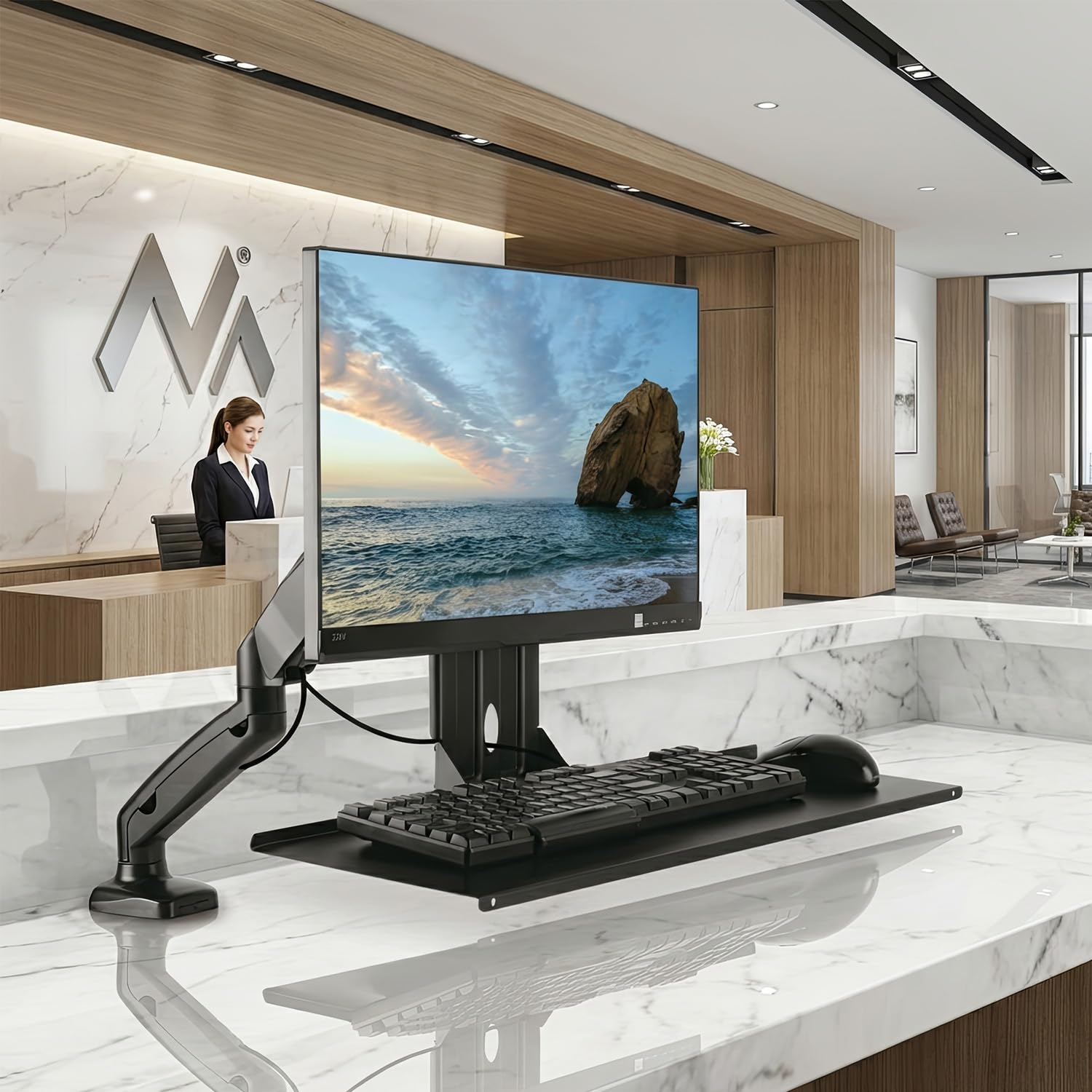 Maclean MC-756 VESA 75x75, 100x100 Supporto Tastiera PC