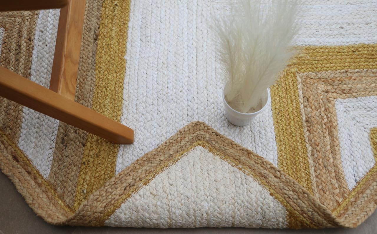 Briarwood Handmade Natural Fiber Traditional Area Rug – Soft Texture, Durable Weave, Decorative Rug for Living Room & Bedroom