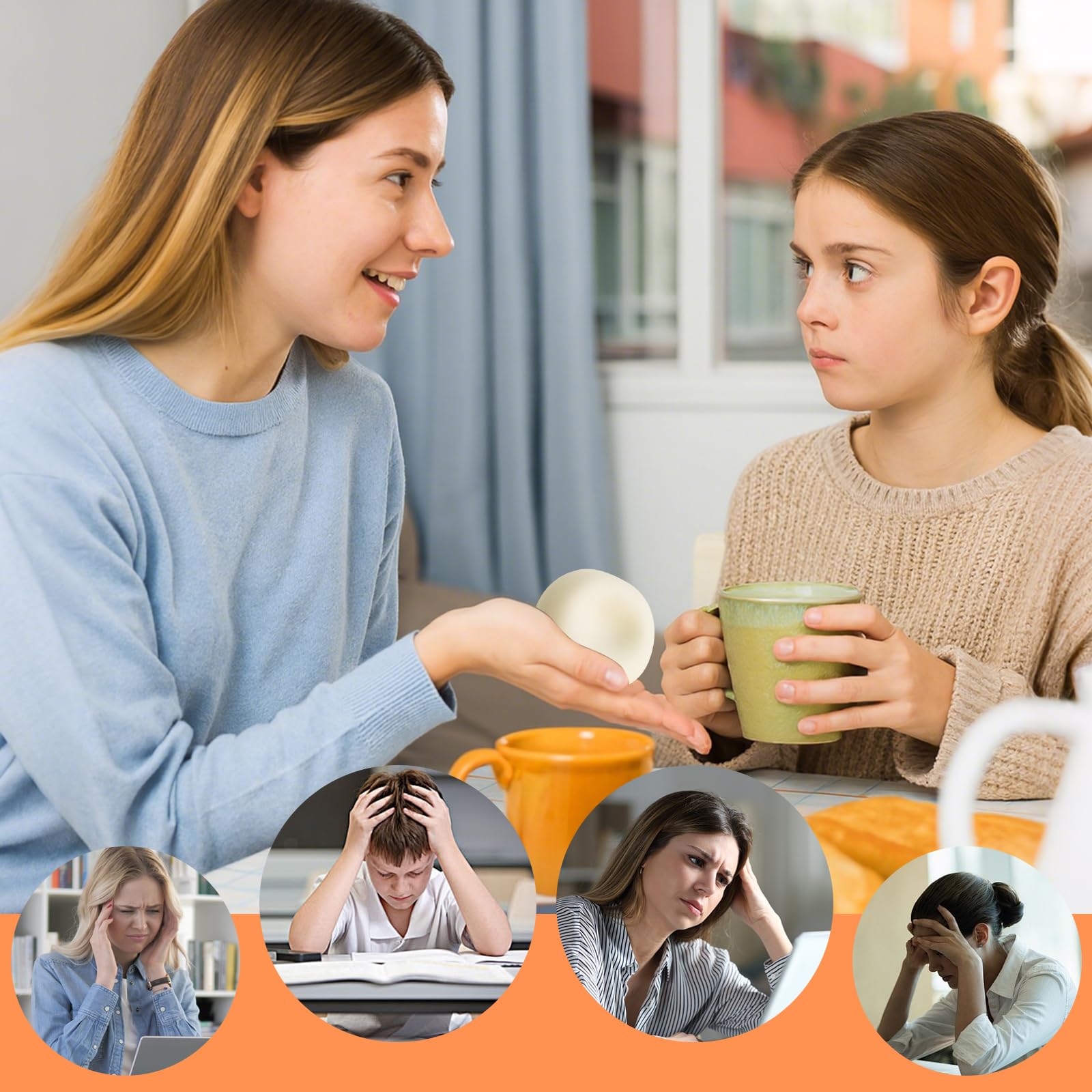 6 Stück Sand Glutinous Bälle - Anti Stress Knautschbälle Für Kinder Und Erwachsene