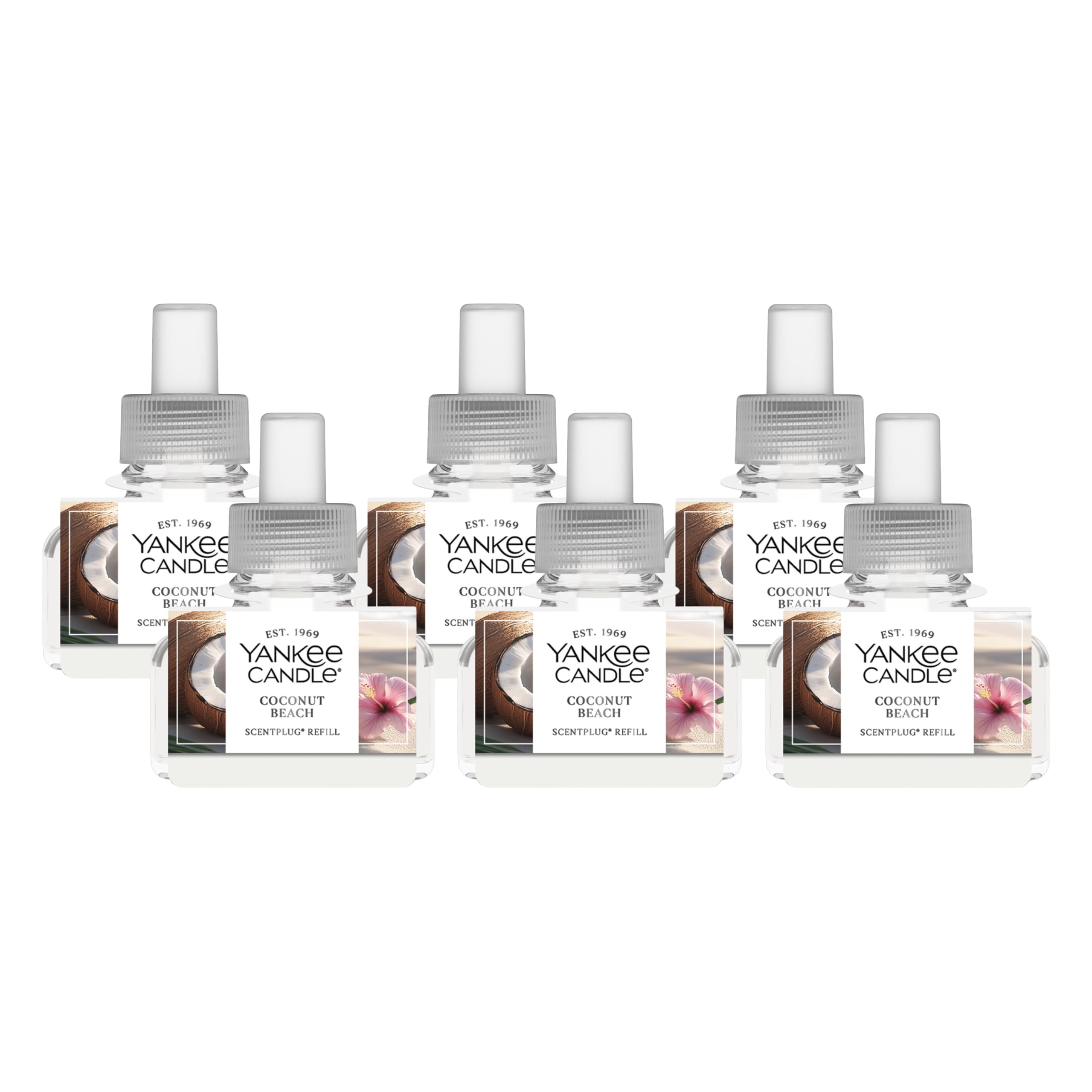 Yankee Candle Coconut Beach ScentPlug Refills (Pack of 6)