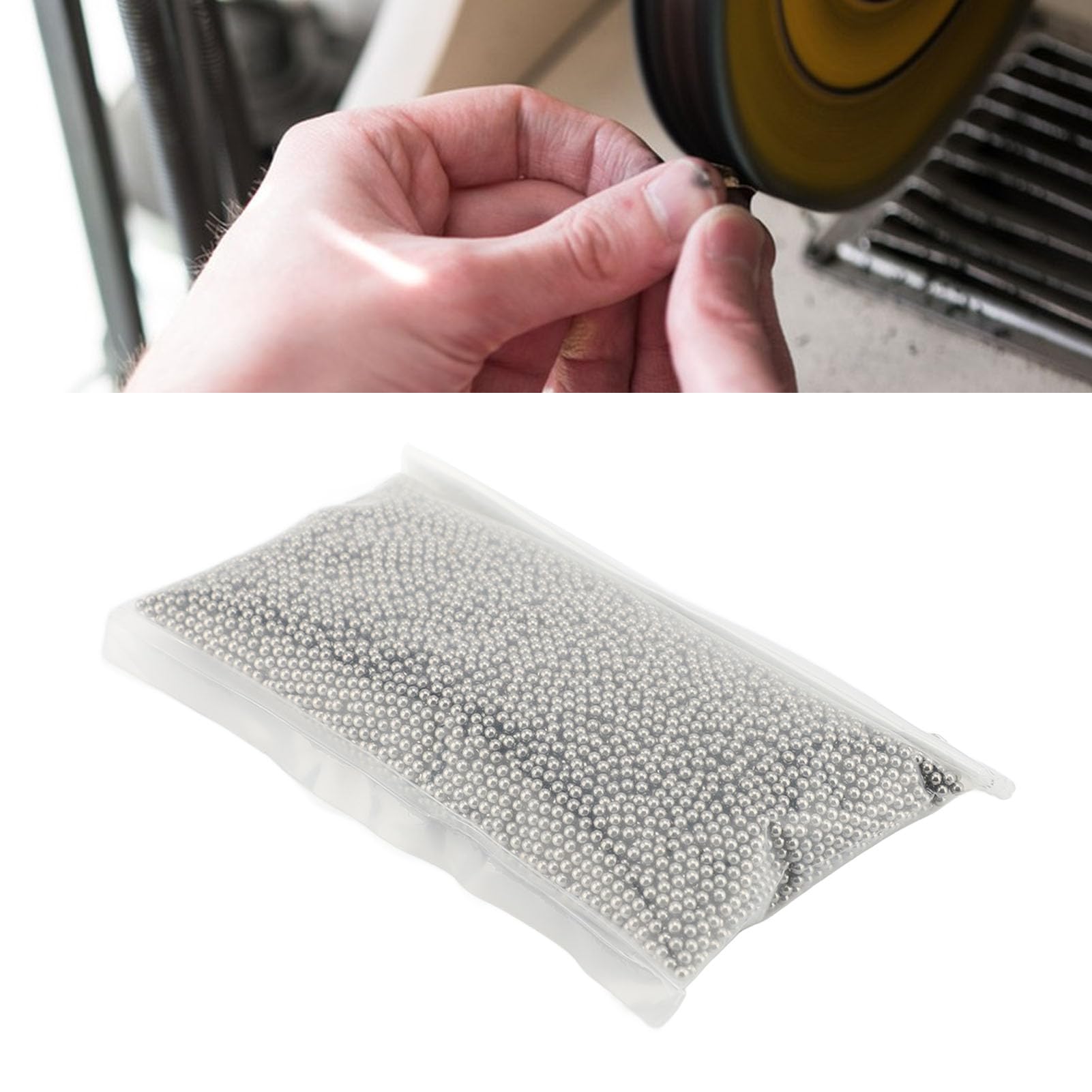Polierperlen aus Rostfreiem Stahl, für Metallpolieren in Verschiedenen Umgebungen, Ein Pfund -Paket, Geeignet für Juweliere, Handwerker, Gold und (2 mm / 0,08 Zoll Größe)