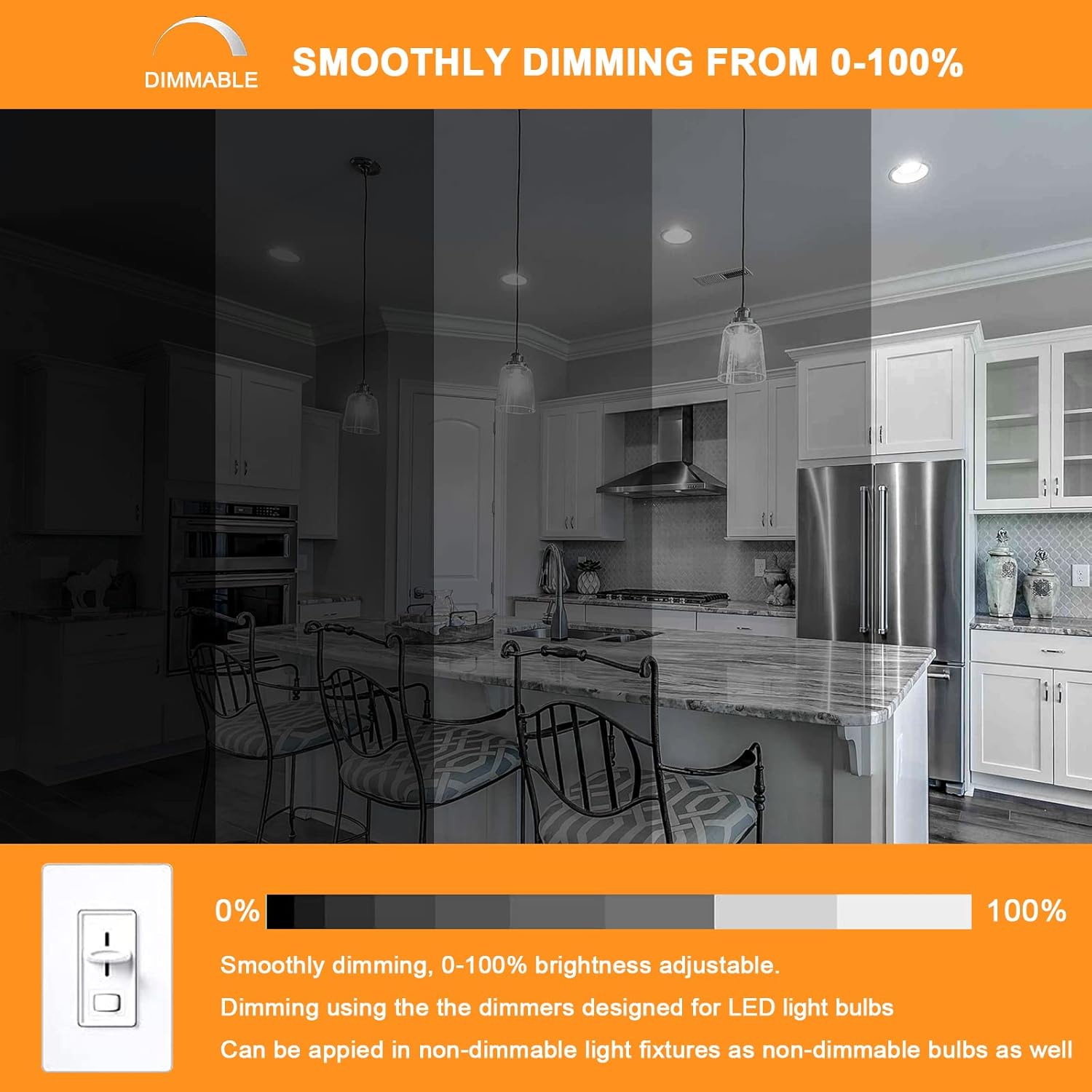 E11 LED Bulb Dimmable, JDE11 120V 100W Halogen Equivalent, T3/T4 Mini Candelabra Base, 6000K Daylight White, ‎10W 1000 Lumen E11 Bulbs for Ceiling Fan, Chandeliers, Cabinet Lighting, 4 Pack