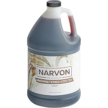 Narvon 1 Gallon Soda Syrup Concentrate Makes 6 Gallons of Beverage Multi-Purpose Beverage Mix for Soda Fountain, Handcrafted Sodas & Portion Control 51 Mix Ratio Unsweetened Iced Tea