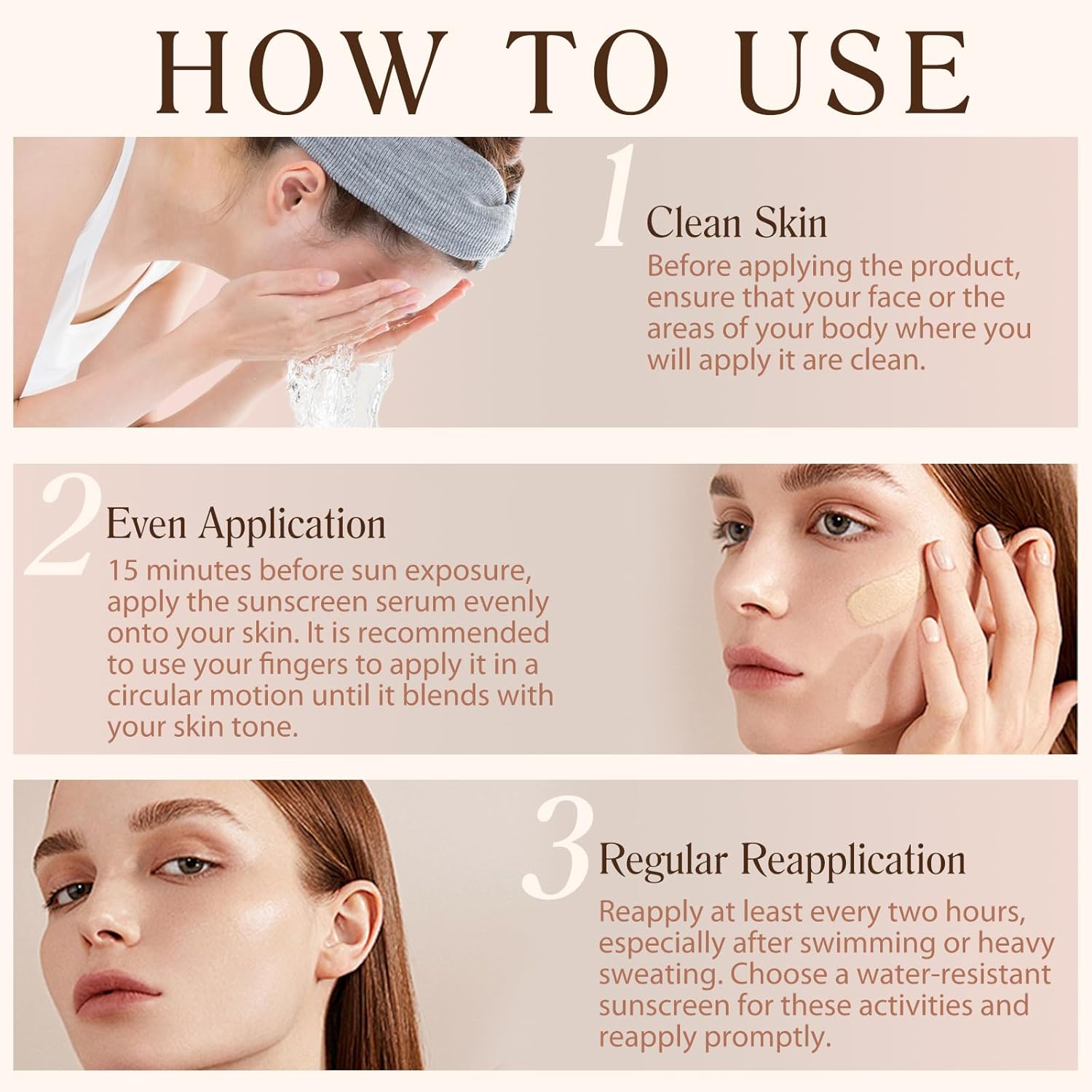 2 Pack Foundation 4 in 1, Medium Color Changing Foundation, Liquid Foundations Protect from Sun with SPF50 for Gym, Sports, Dancing, 1.05 fl.oz - Image 7