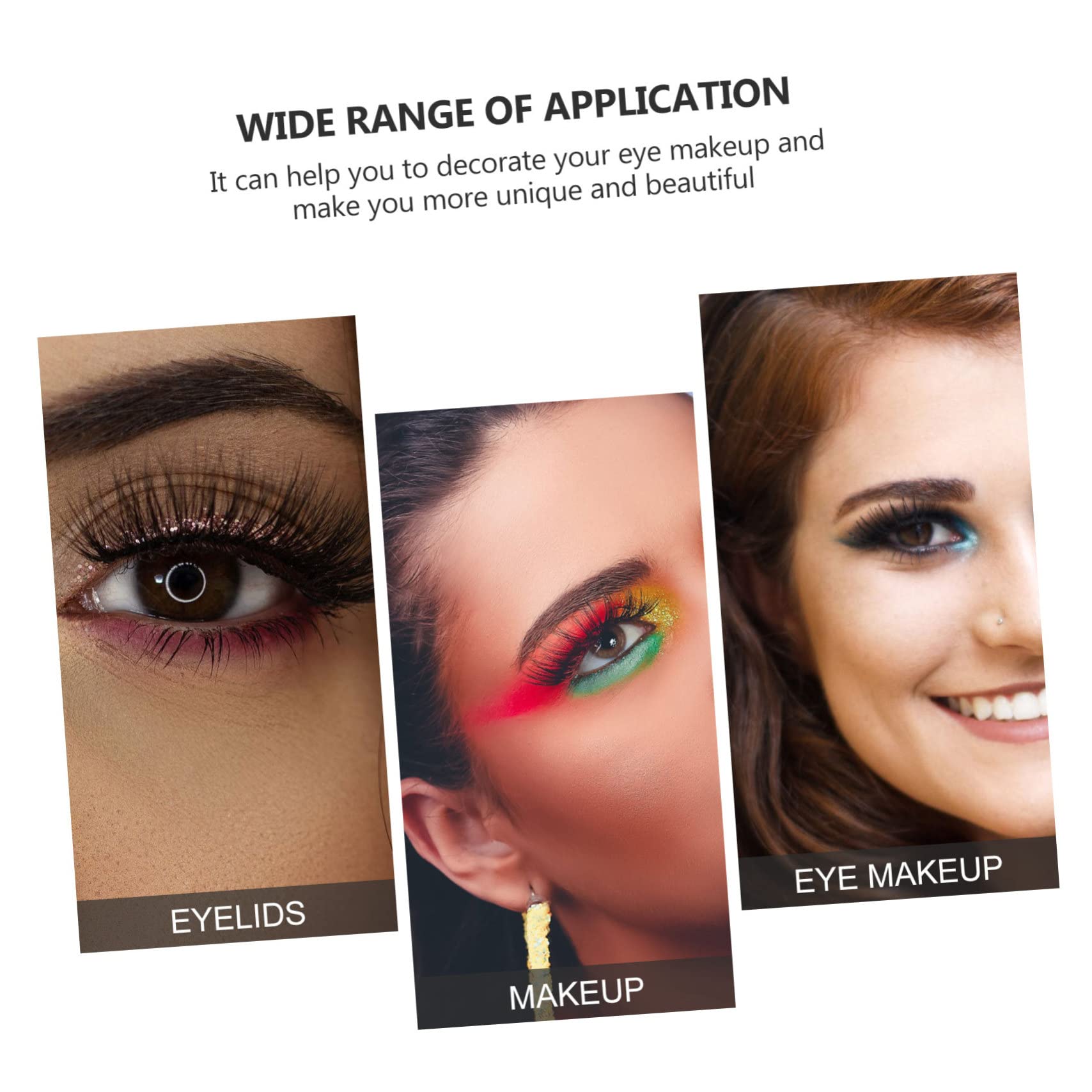 Didiseaon Lot De 5 Bandes Invisibles Pour Le Contour Des Yeux Pochoirs Pour Eye-liner Autocollants De Maquillage Pour Les Yeux Réutilisables 40 Paires X 5