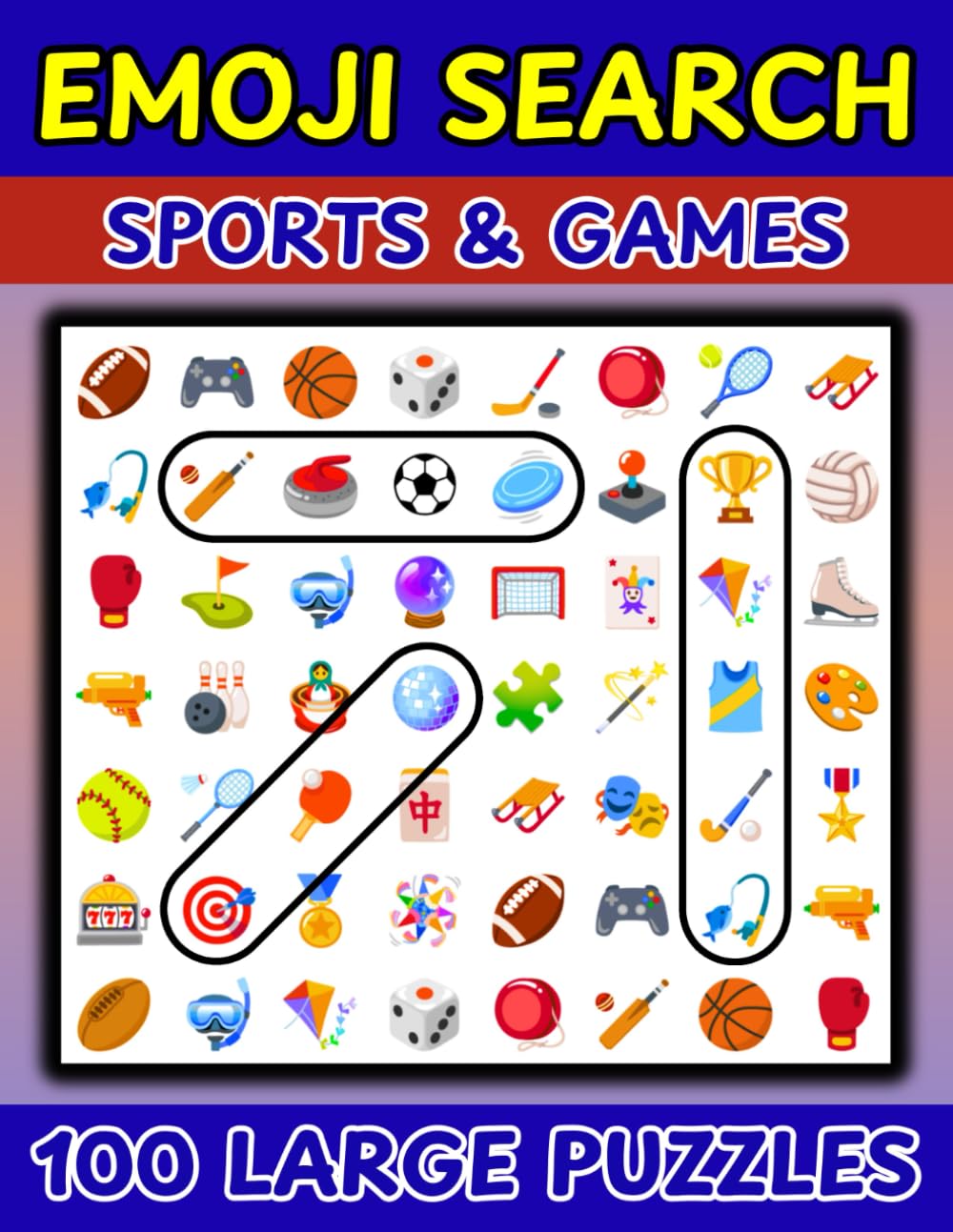 Emoji Word Search Puzzles: Sports & Games Edition (Emoji Word Search Puzzle Books)
