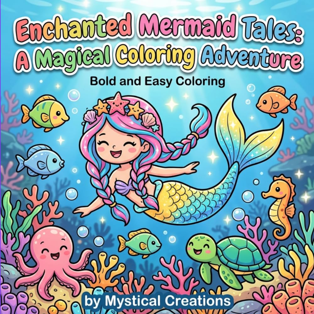 Enchanted Mermaid Tales: A Magical Coloring Adventure