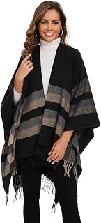 Women Poncho Warm Elegant Poncho Blanket Cashmere Poncho Cape Knitted Poncho Coat Winter Poncho Shawl Women Birthday Gift