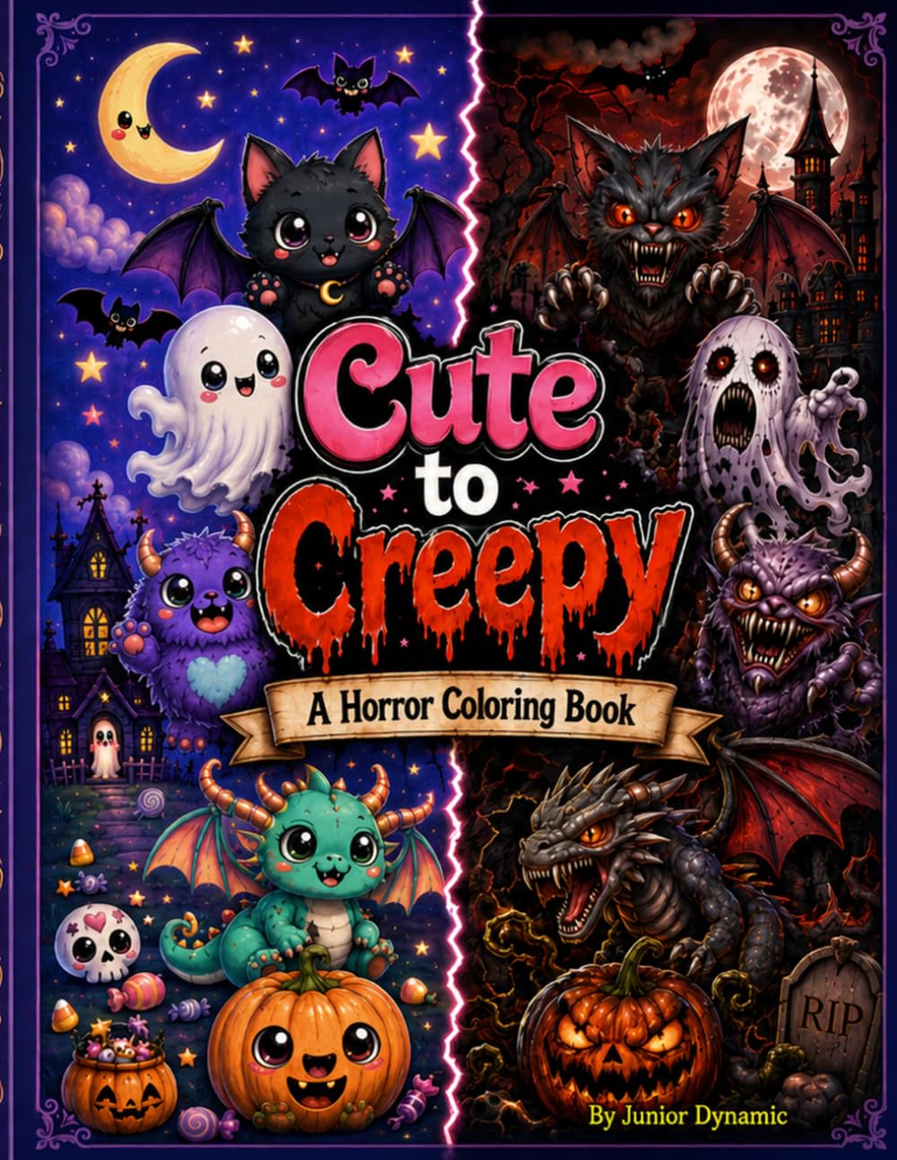 Cute to Creepy: A Horror Coloring Book
