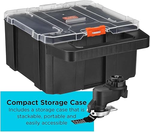Miniatura 4 de BLACK+DECKER MATRIX - Accesorio multiherramienta, oscilante, cambio rápido de hoja para múltiples necesidades de herramientas, incluye estuche de