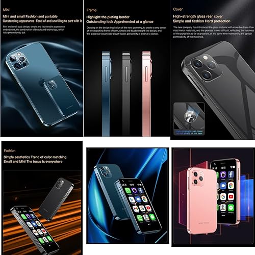 Miniatura 6 de Soyes XS12Pro Mini 4G Smartphone 3.0 pulgadas Dual Sim Tarjeta Desbloqueada Ultra Delgada Teléfono Móvil Teléfono Móvil WiFi Bluetooth Hotspot de