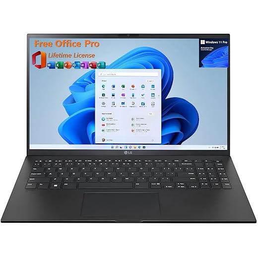 LG Gram 15 Lightweight Laptop, 15.6" FHD Touchscreen, Intel 16-Core Ultra 7-155H, 16 GB LPDDR5X RAM, 4 TB SSD, Intel Arc Graphics, Backlit KB, Wi-Fi 6E, Microsoft Office Lifetime License & Win 11 Pro