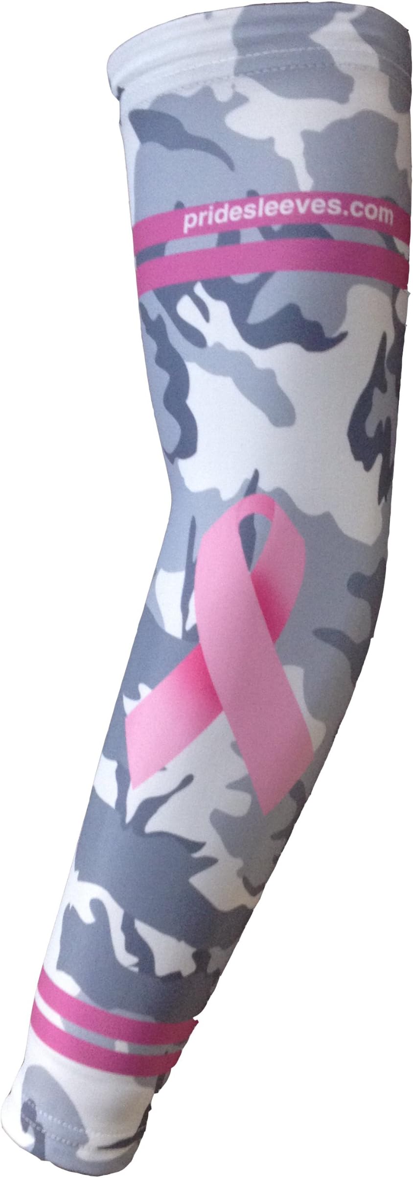 One Pair of Camo and Pink Ribbon Sublimated Arm Sleeves