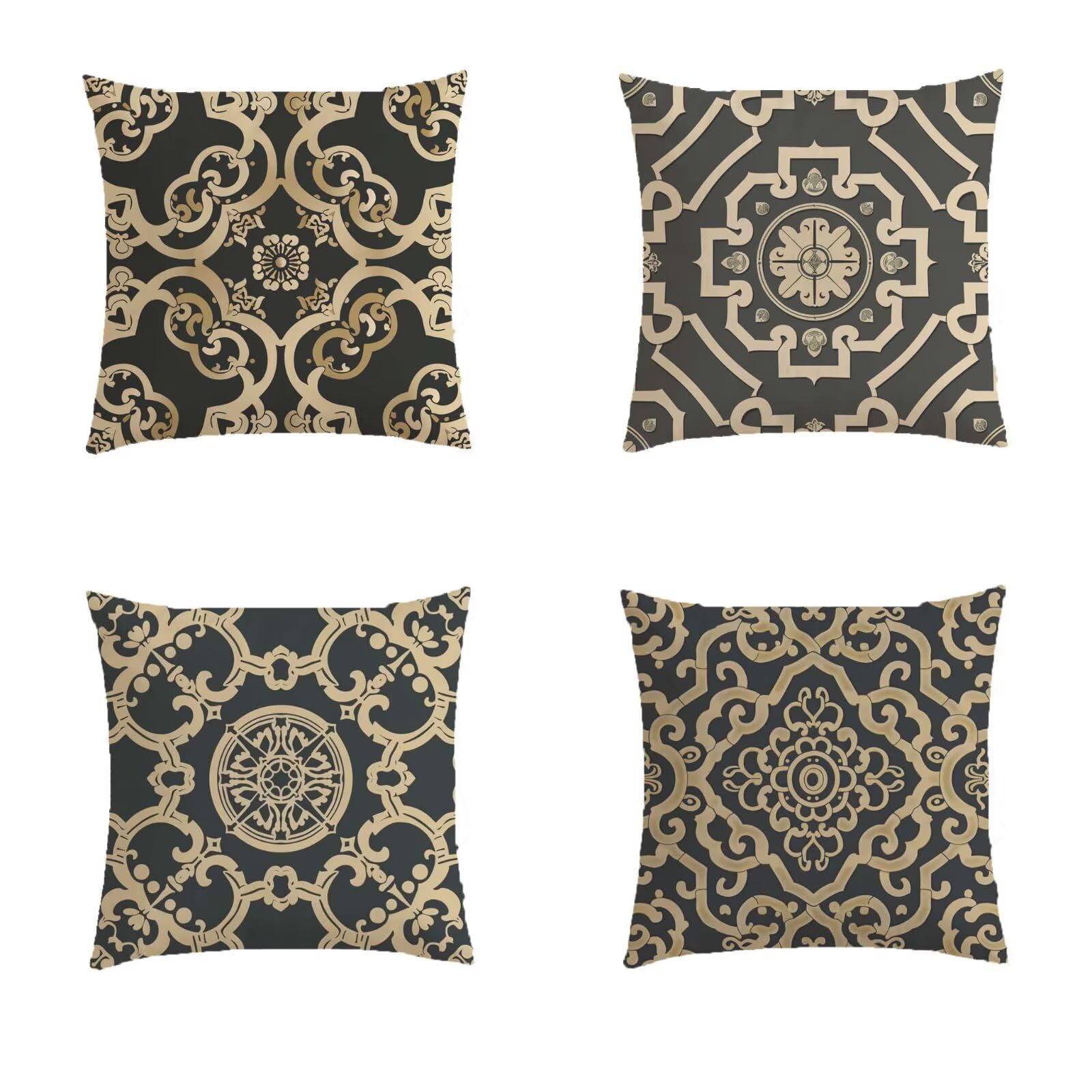 Housse pour coussin de salon de jardin extérieur brun foncé pour sublimer votre terrasse