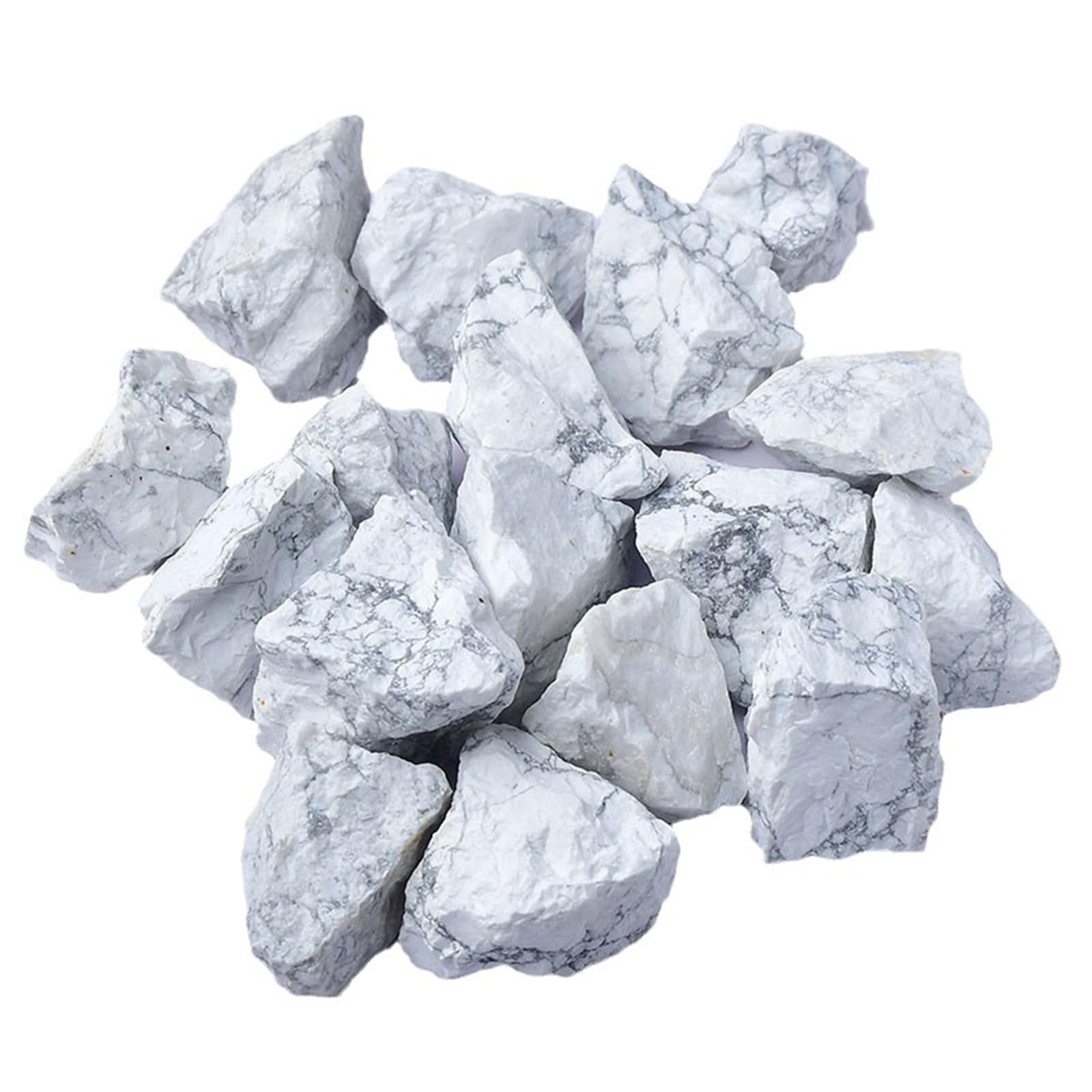 Hhhxkkuo 1000G Natural White Turquoise Raw Crystal Stone White Turquoise Mineral Specimen for Meditation, Energy Healing, Home Decor
