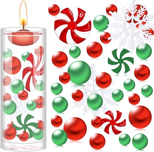 GLBYUNN Cuentas de relleno de jarrón para el día de San Valentín, perlas flotantes, dulces y cuentas de gel de agua transparente para rellenar