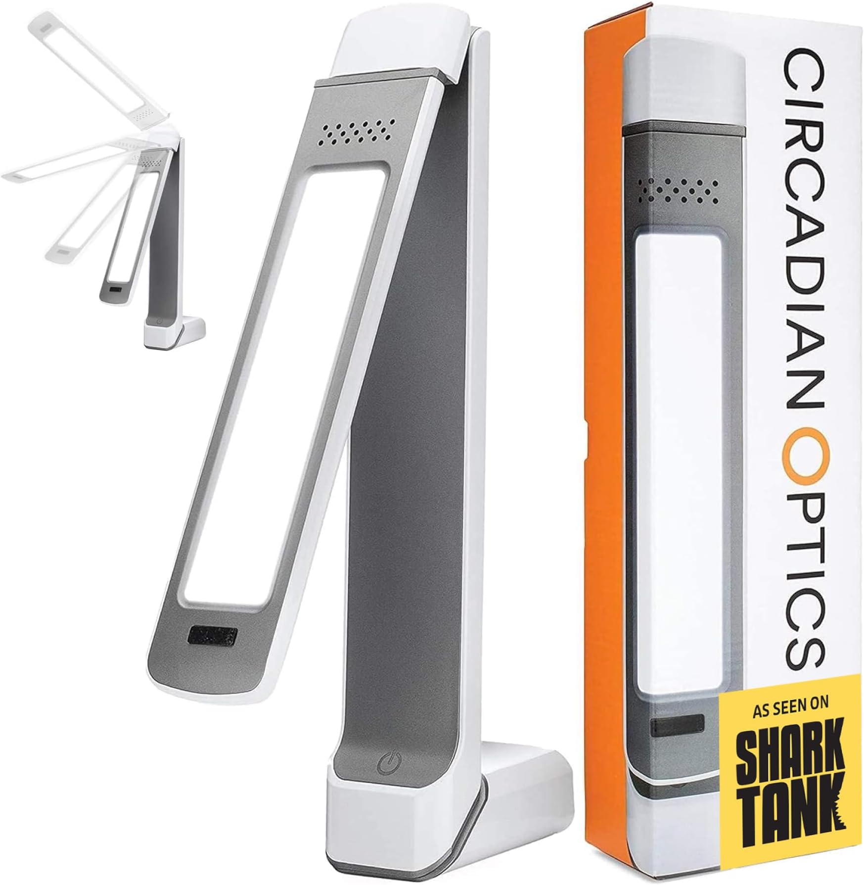 Circadian Optics Lumos 2.0 Light Therapy Desk Lamp | As Seen on Shark Tank | 10,000 Lux UV-Free Full Spectrum LED | Adjustable Portable Folding Solar Lamp for Seasonal Blue, Focus, Energy, Sleep