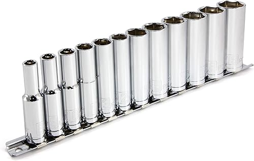 powerbuilt 64500938 Dr 6pt Deep Well Juego de llaves de vaso métricas 12pieza 819mm