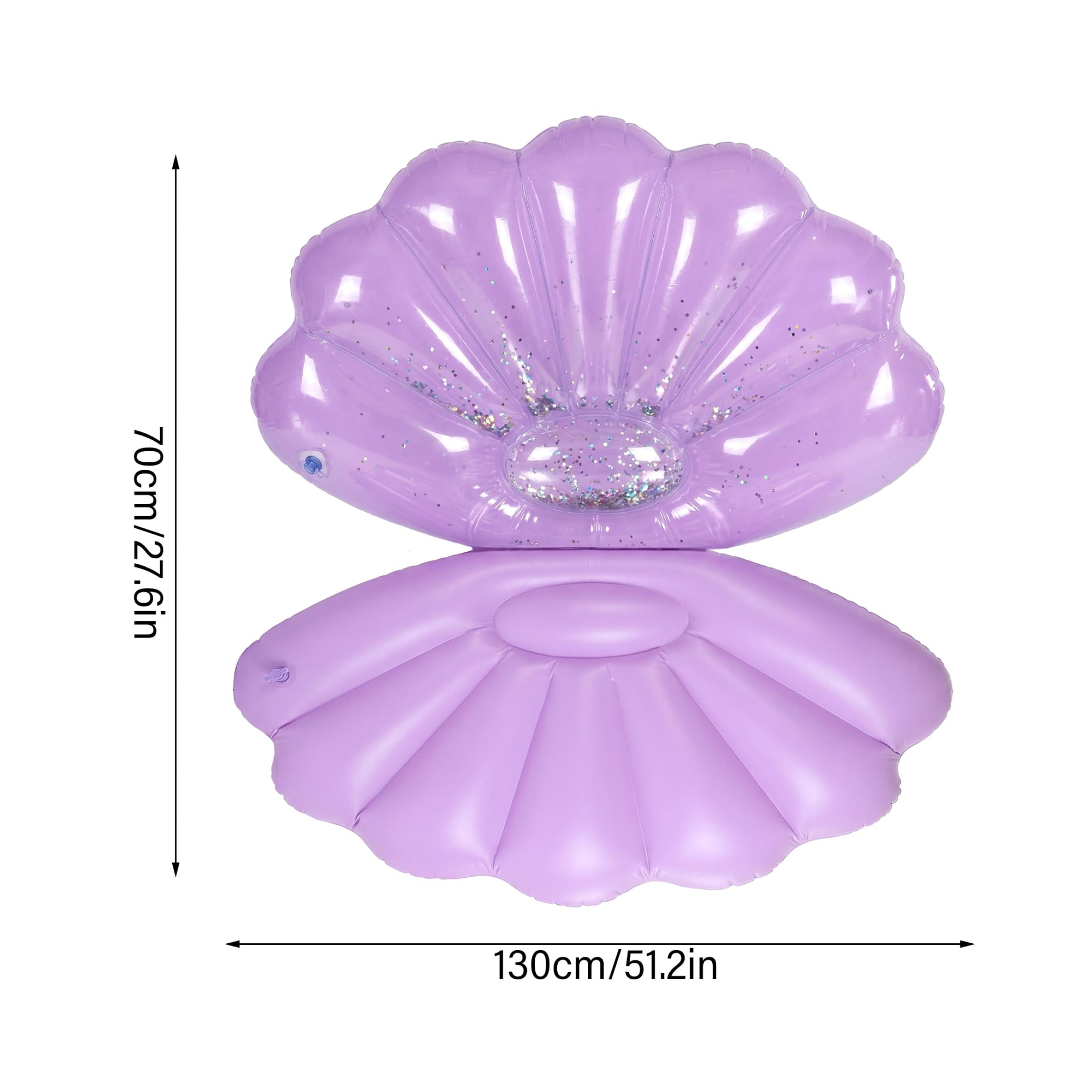Divertidos flotadores de piscina para adultos, flotadores inflables gigantes de PVC para adultos, gruesos, cómodos, para verano, playa, patio, diversión, color morado