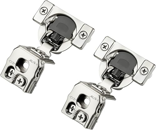 Vista 36 de Ravinte - Juego de 30 bisagras superpuestas, 15 pares de bisagras de cierre suave de 1.3 pulgadas para armario de cocina, bisagras ocultas de acero
