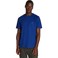 Tommy Hilfiger Uomo T-Shirt Maniche Corte Seasonal Solid Tee con Scollo Rotondo