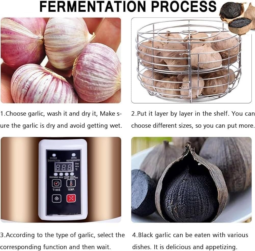 Fermentatore automatico multifunzionale per aglio, yogurt e natto con ciclo di fermentazione rapido di 14 giorni