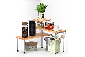 3 Tier Bamboo Countertop Organizer - Maximize your space