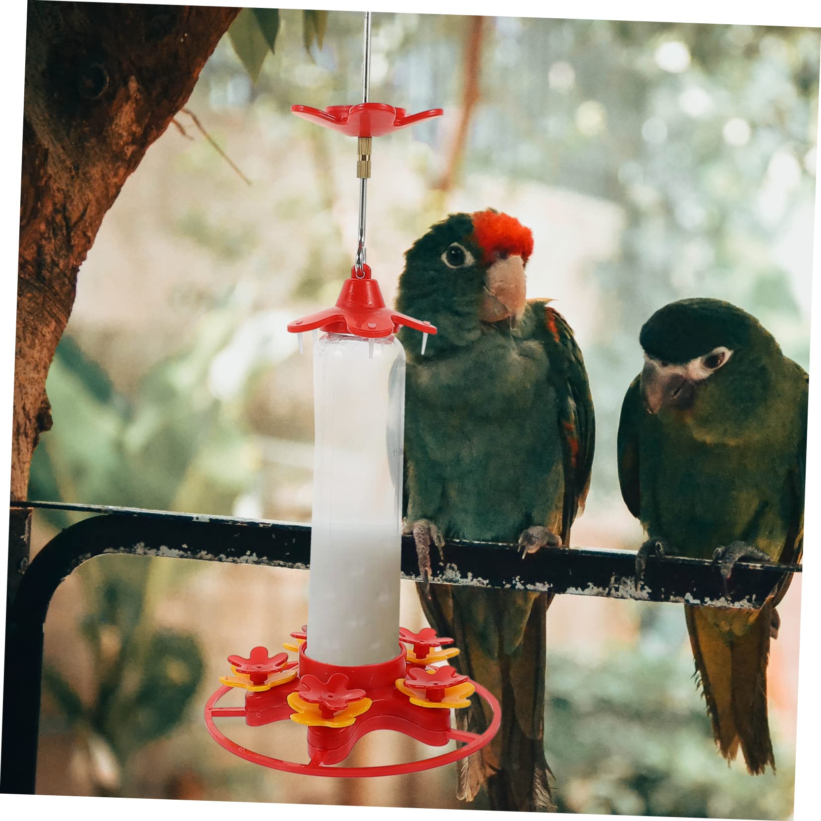 POPETPOP 2 Piezas Comedero Colgante para Pájaros Bebedero Colibrí Decoración De Patio Botella De Agua De Pájaro Comedero para Colibríes Al Aire El Pájaro Planchar Comida De Pajaro