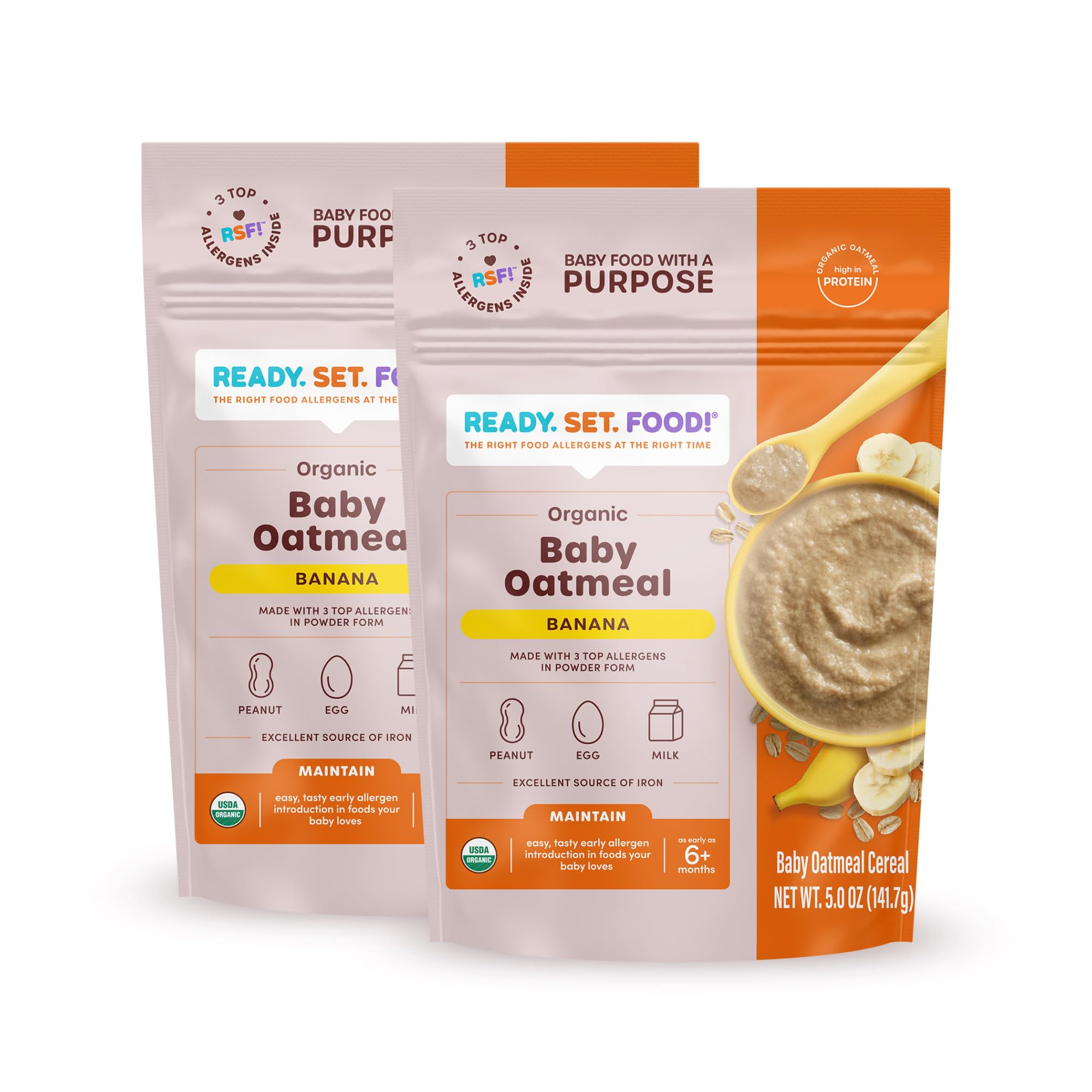 Ready Set Food Organic Baby Oatmeal Cereal Safe And Easy