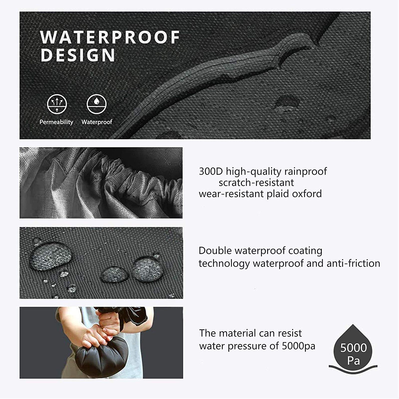 Copri Zaino Impermeabile LHKK - Leggero E Pieghevole Per Trekking - Taglie 20-100L - Arancione