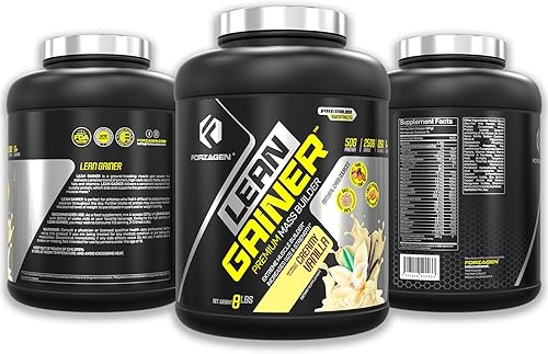 Vista 19 de Forzagen Lean Gainer Premium Mass Builder Proteína en polvo para hombres y mujeres Proteína alta en calorías, aumento de peso, volumen