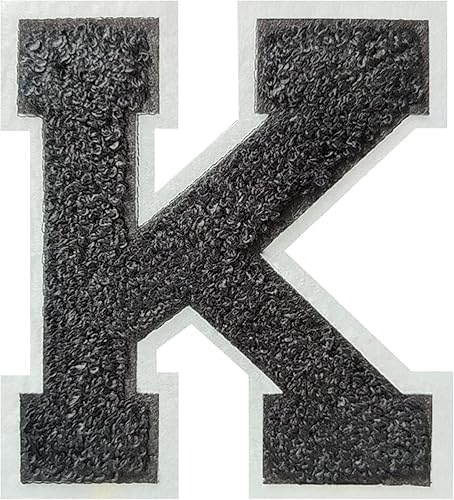 Miniatura 73 de 2 parches de letras de felpilla termo-adhesivas de 4.5 pulgadas, parches de letras universitarias con puntada de felpilla roja/blanca para ropa (H)