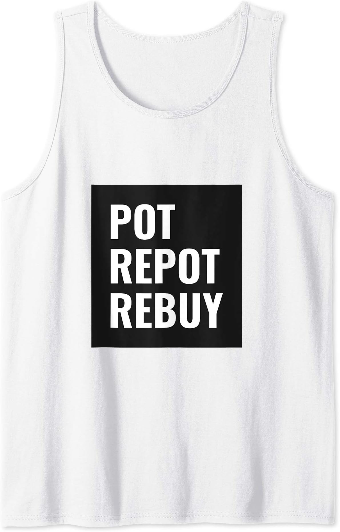 Pot Repot Rebuy Funny PLO Pot Limit Omaha Poker Tank Top