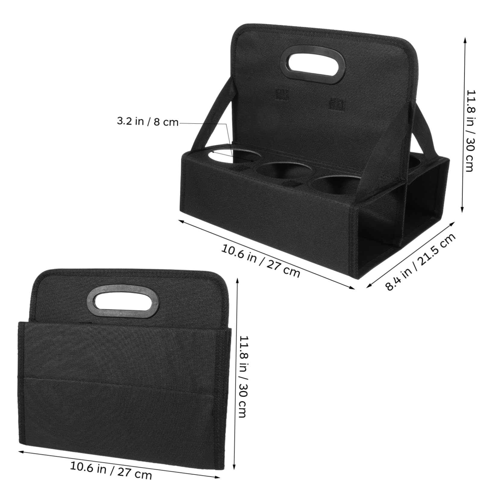 Unomor Foldable Drink Carrier with Handle Versatile Reusable Caddy for Coffee and Beverages Cup Holder Bag for Takeout Ample Capacity for Multiple Drinks