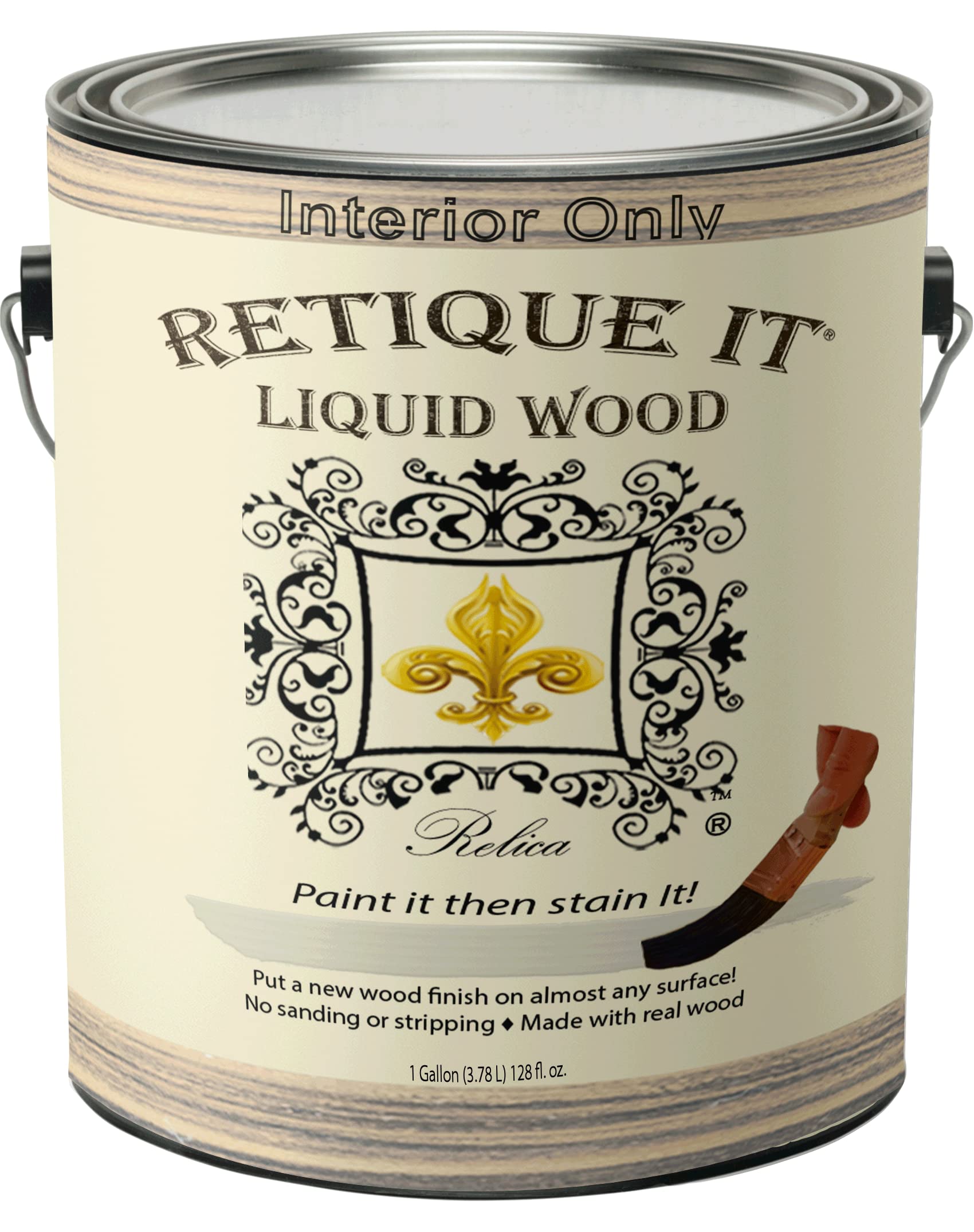 Retique It® Liquid Wood, 128oz (Gal), 4. Bleached