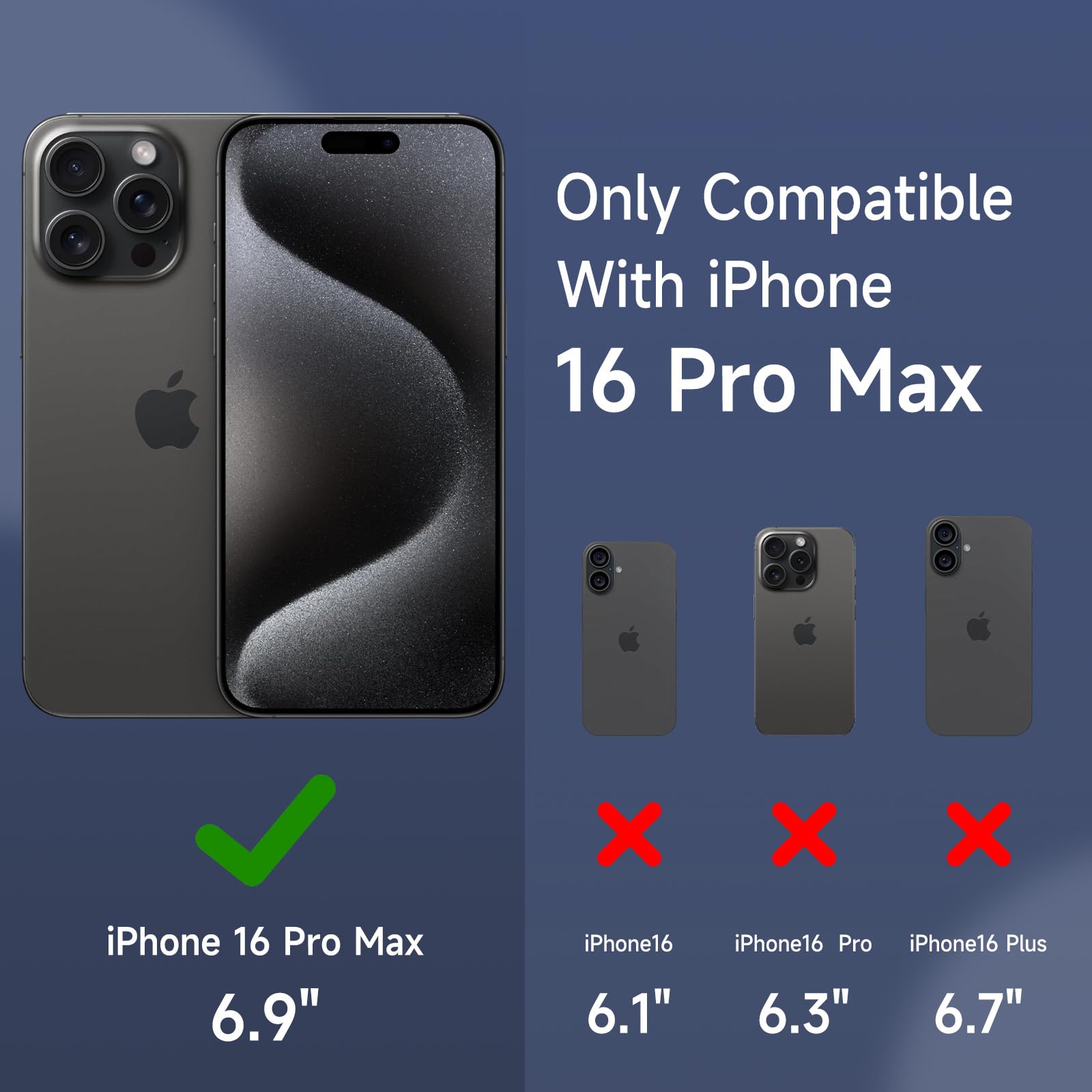OitiYaa Liquid Silicone Case for iPhone 16 Pro Max Case,Full Body Protective Cover with 4 Layer Shockproof Structure - Image 3