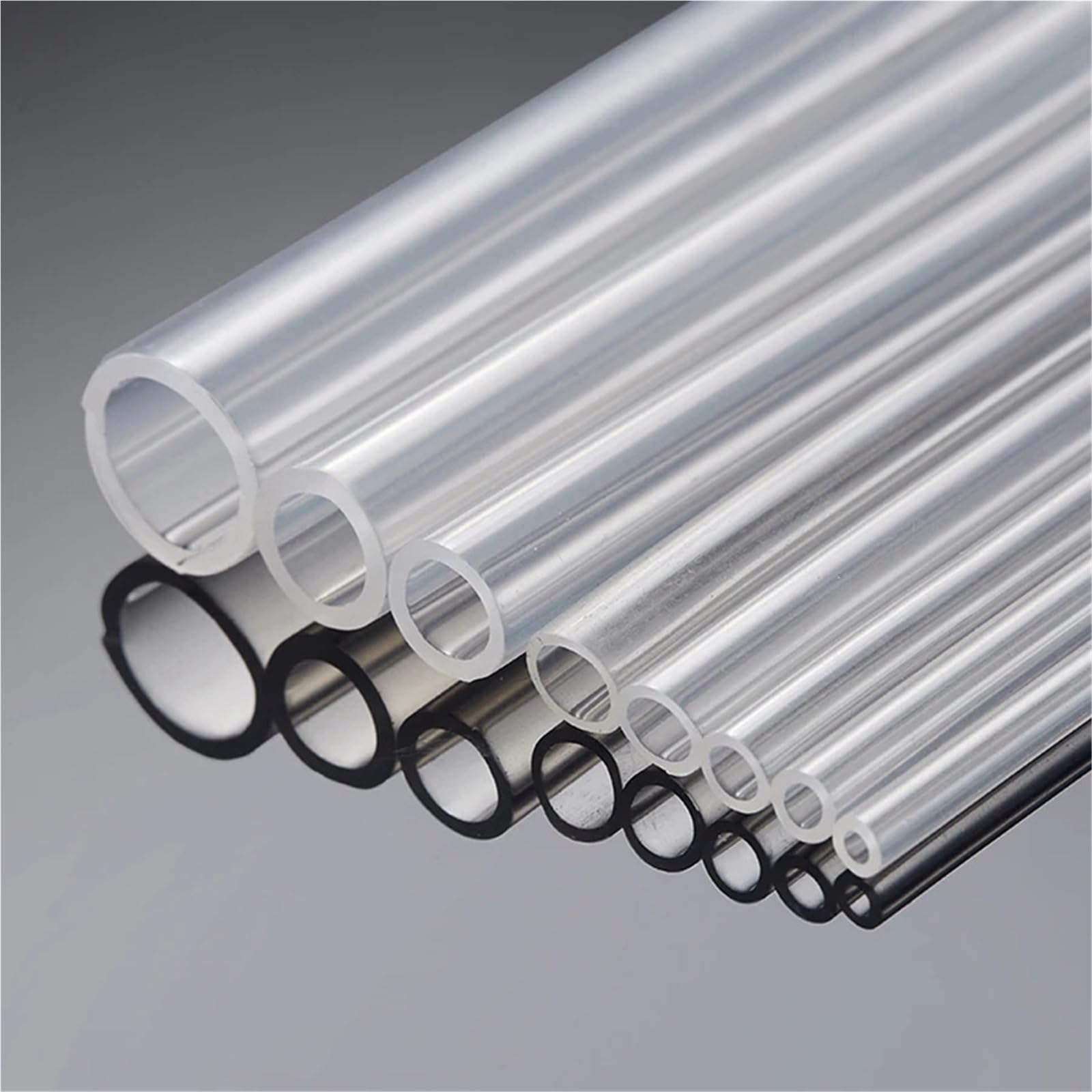 10 unidades de 1 metro de calidad alimentaria transparente de silicona de 5 6 7 8 10 mm de diámetro exterior flexible manguera de gel de sílice para cerveza (7 x 9 mm)