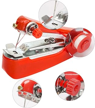 Hand Sewing Machine Handheld Manual Portable Sewing Tool | Mini Sewing Machine Portable Sewing Tool, for Clothing, Silk, Wool