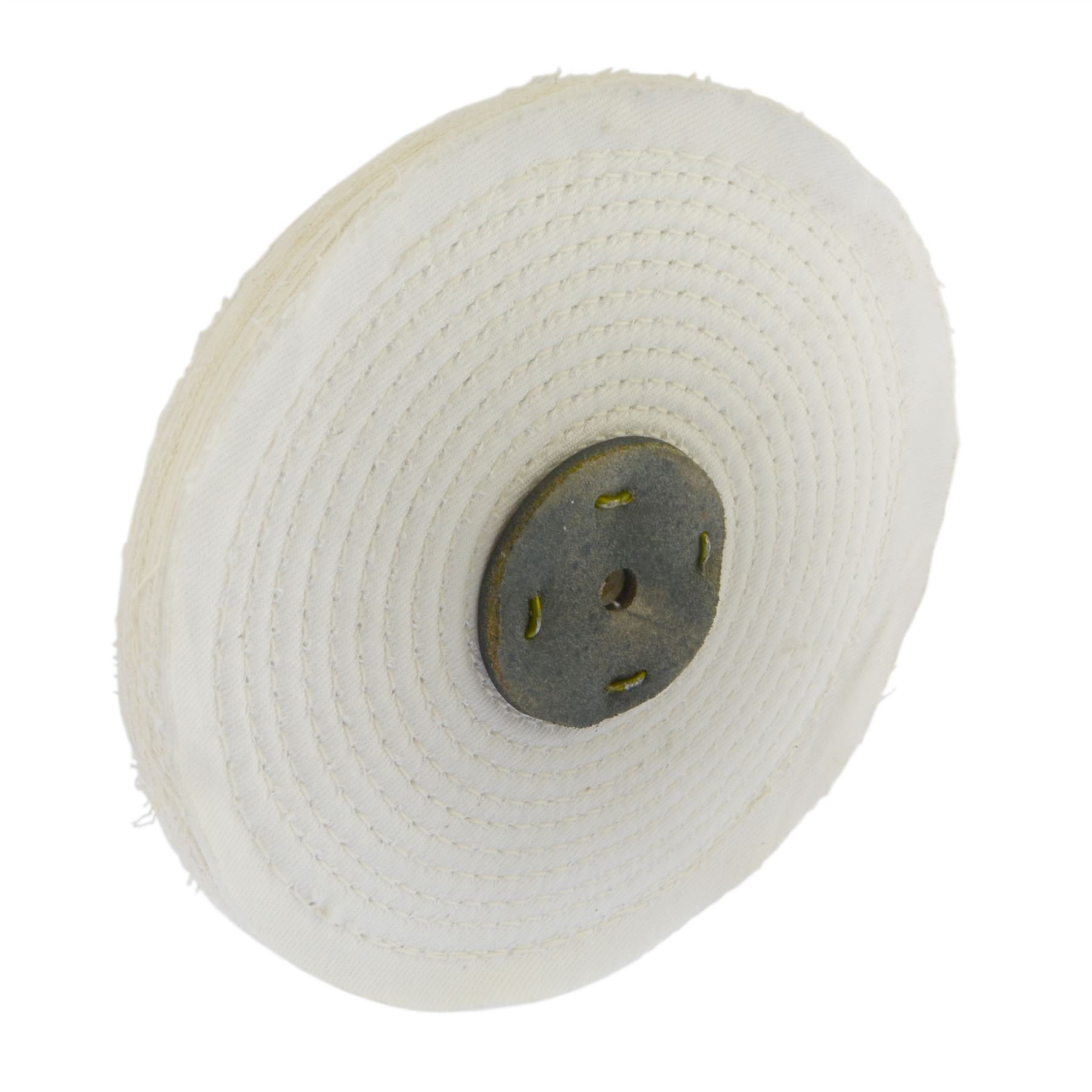 White Close Stitched Metal Polishing Buffing Mop 8